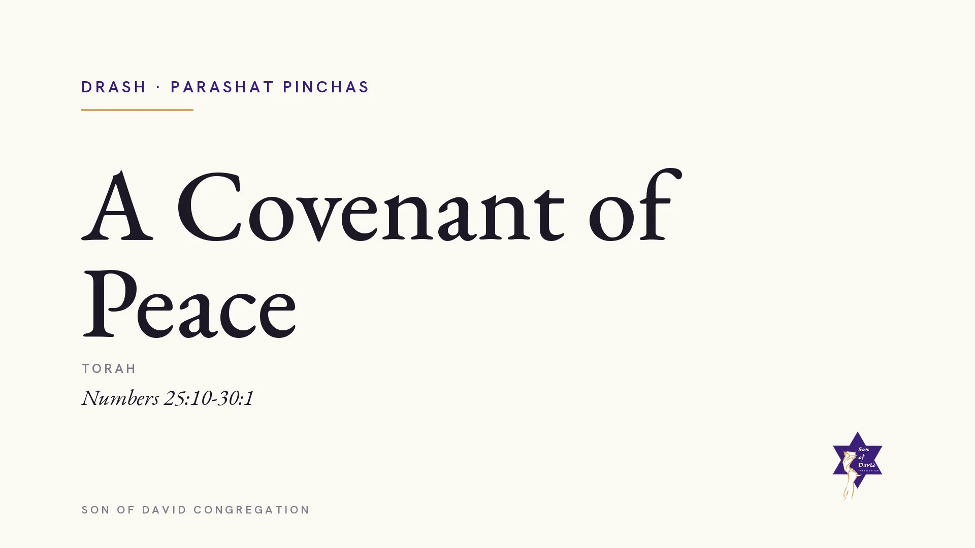 From the Spear to a Covenant of Peace